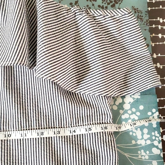 BR Seersucker One Shoulder Dress - Picture 13 of 15